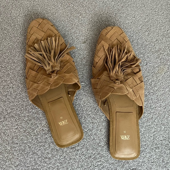 Zara Leather Babouches - Picture 3 of 7